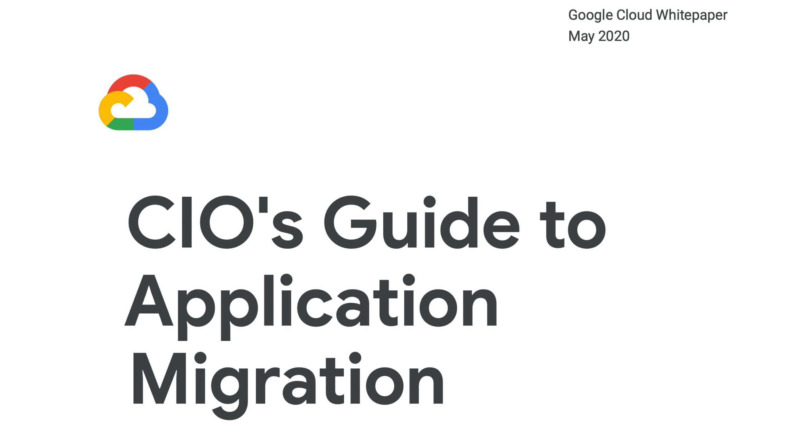 8. CIO Guide to application migration
