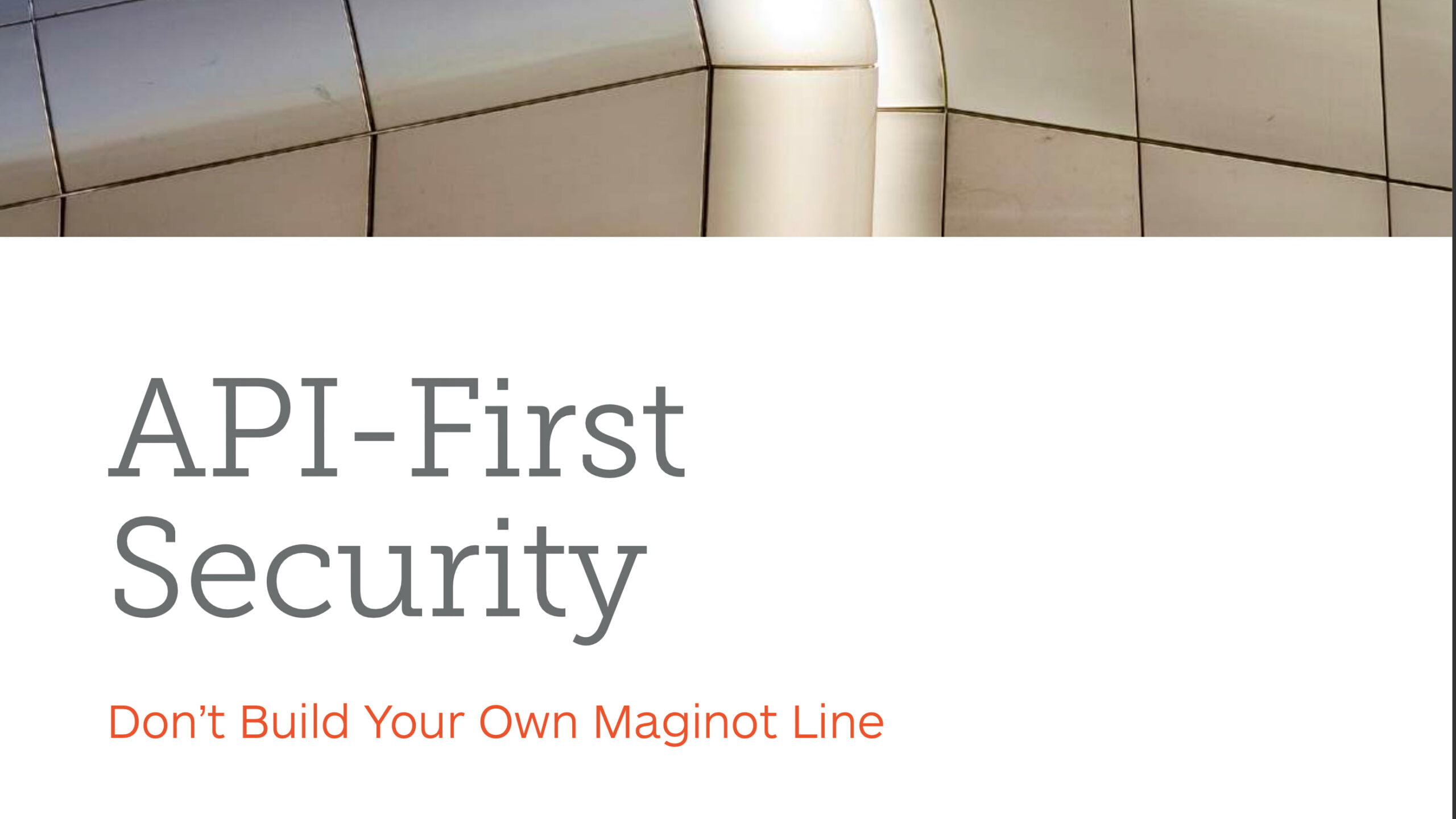 2. API First security