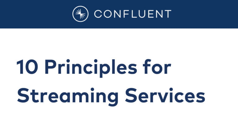 7. Ten principles for Streaming Services